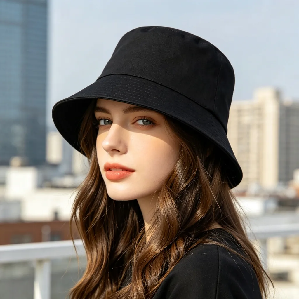 Black Bucket Hat