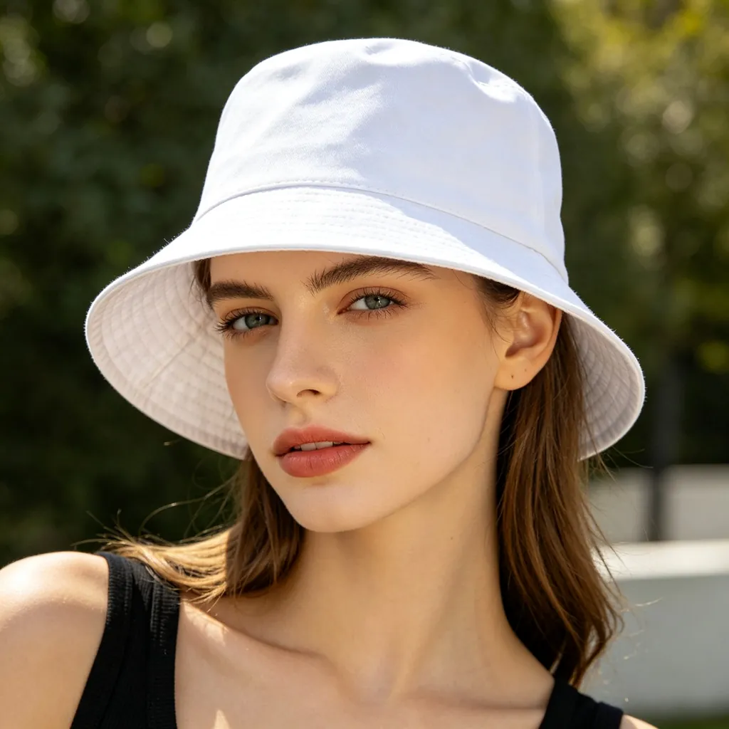 White Bucket Hat