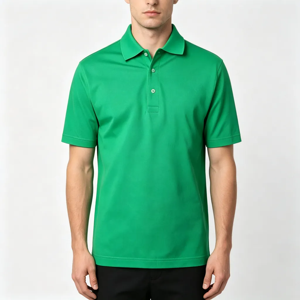 Emerald Green Collared Polo Shirt