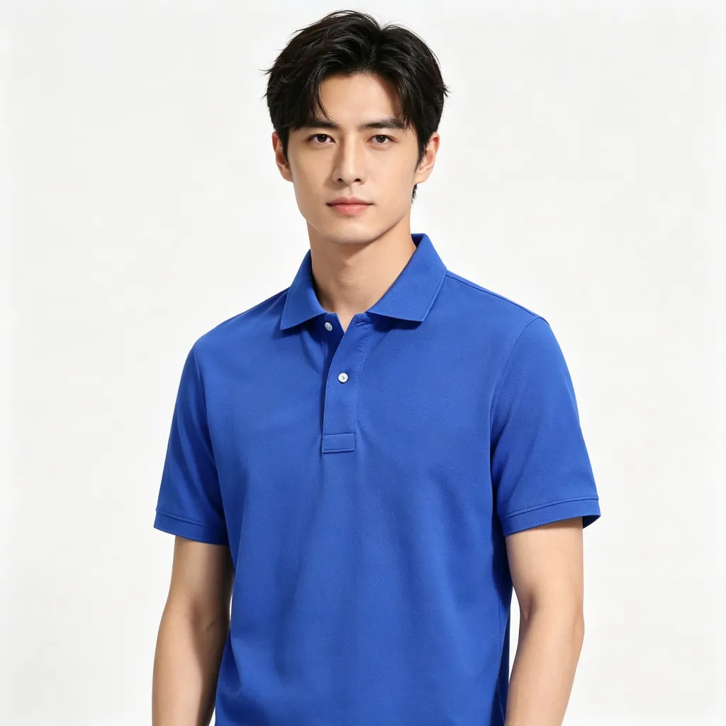 Royal Blue Collared Polo Shirt