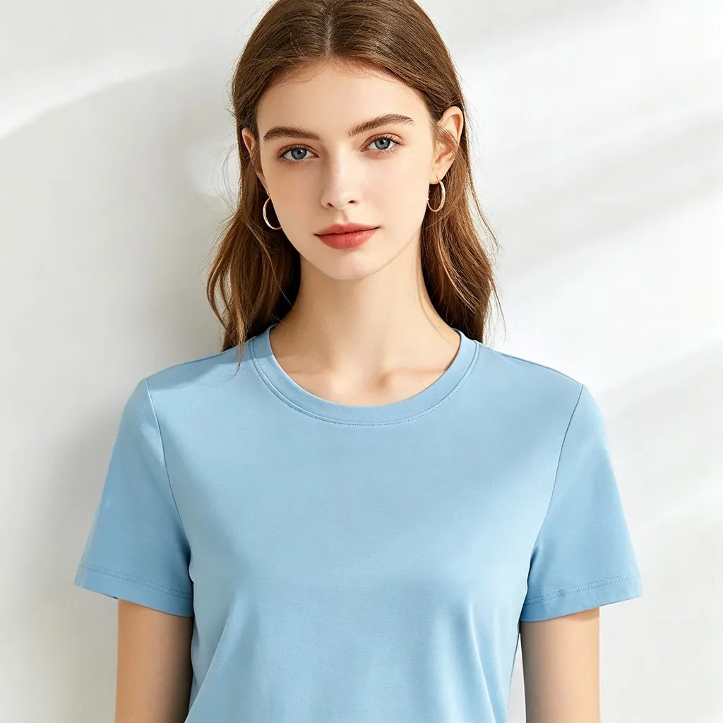 Sky Blue Crew-Neck T-Shirt