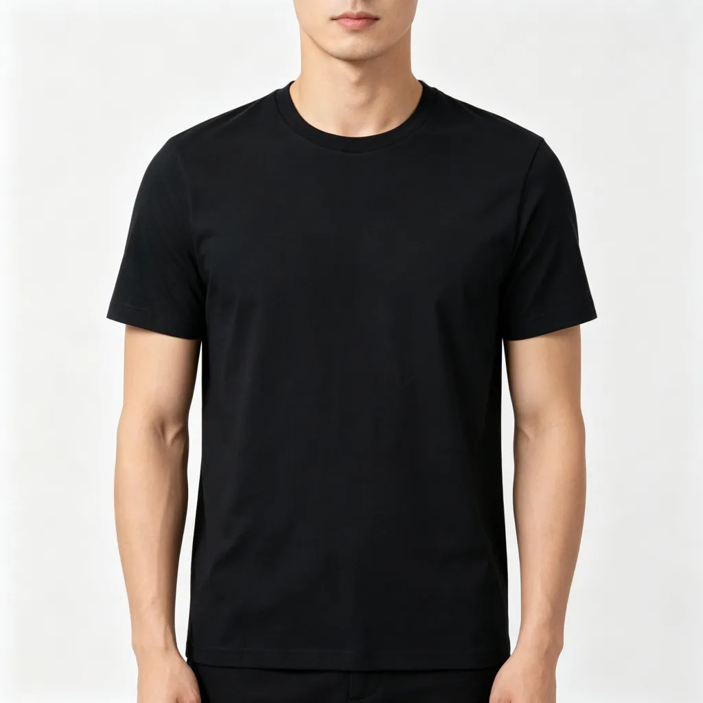 Black Crew-Neck T-Shirt