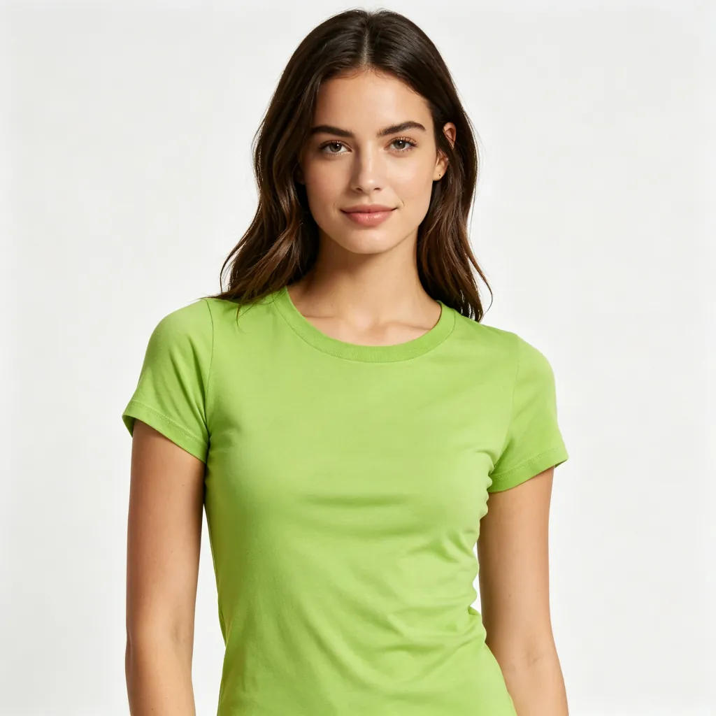 Lime Green Women's Crew-Neck T-Shirt