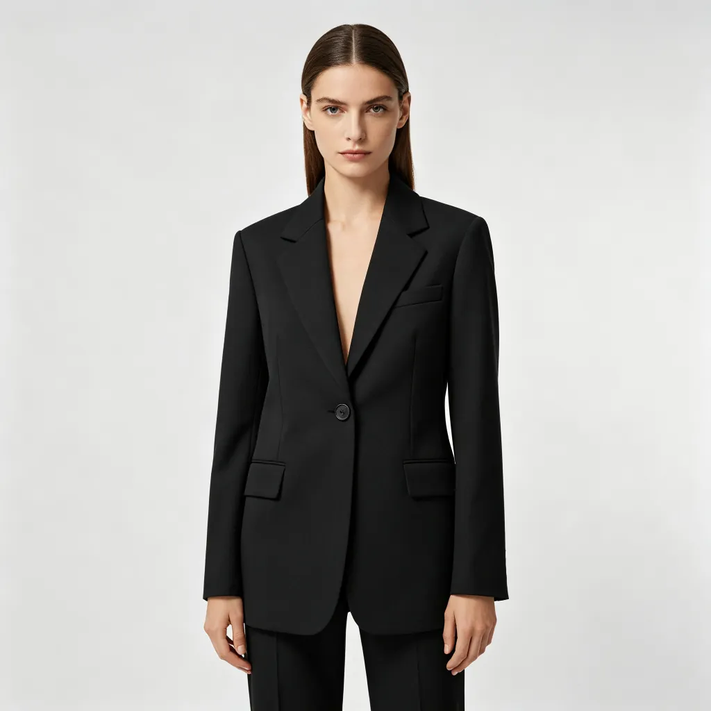 Black Fitted Blazer Jacket
