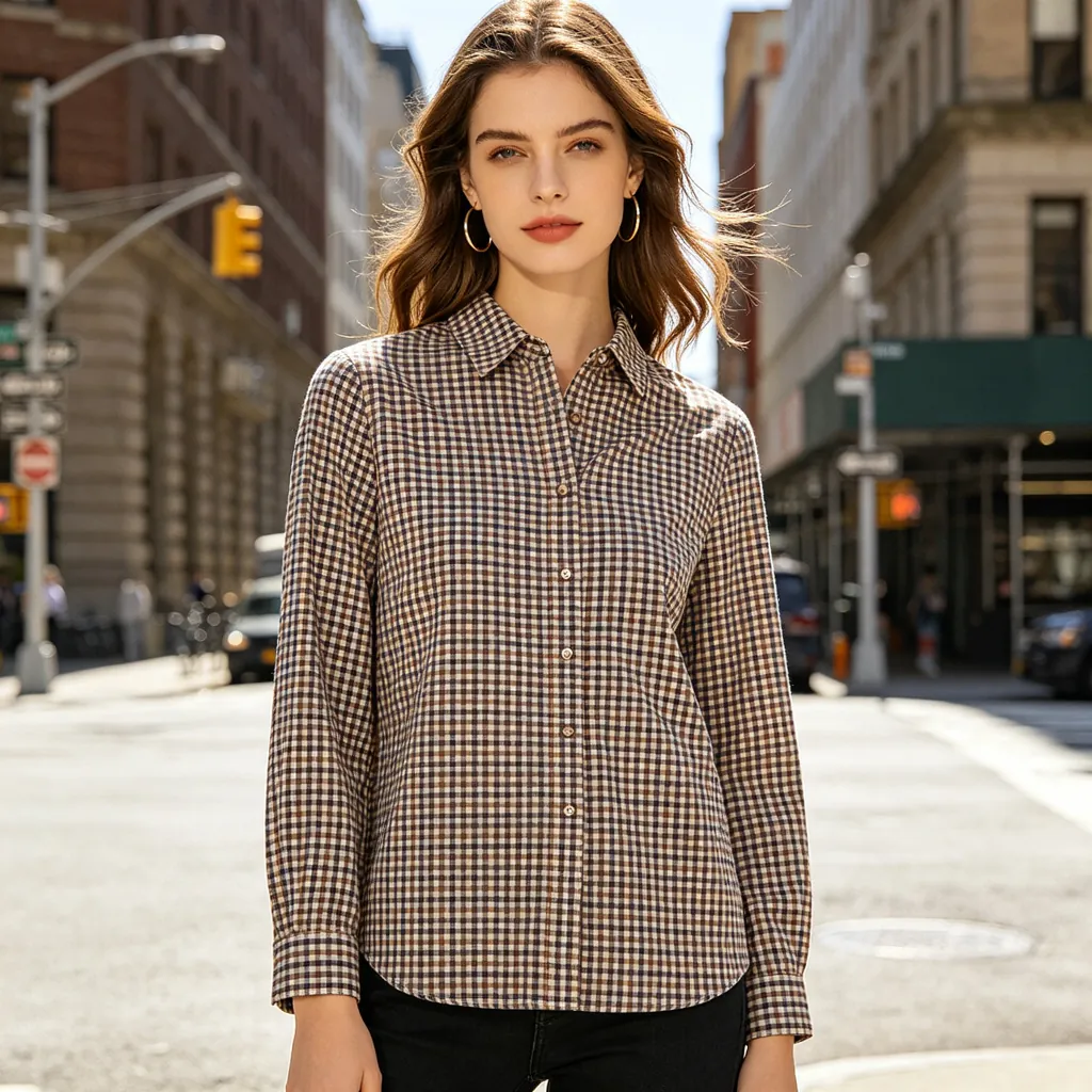 Plaid Long Sleeve Button Shirt