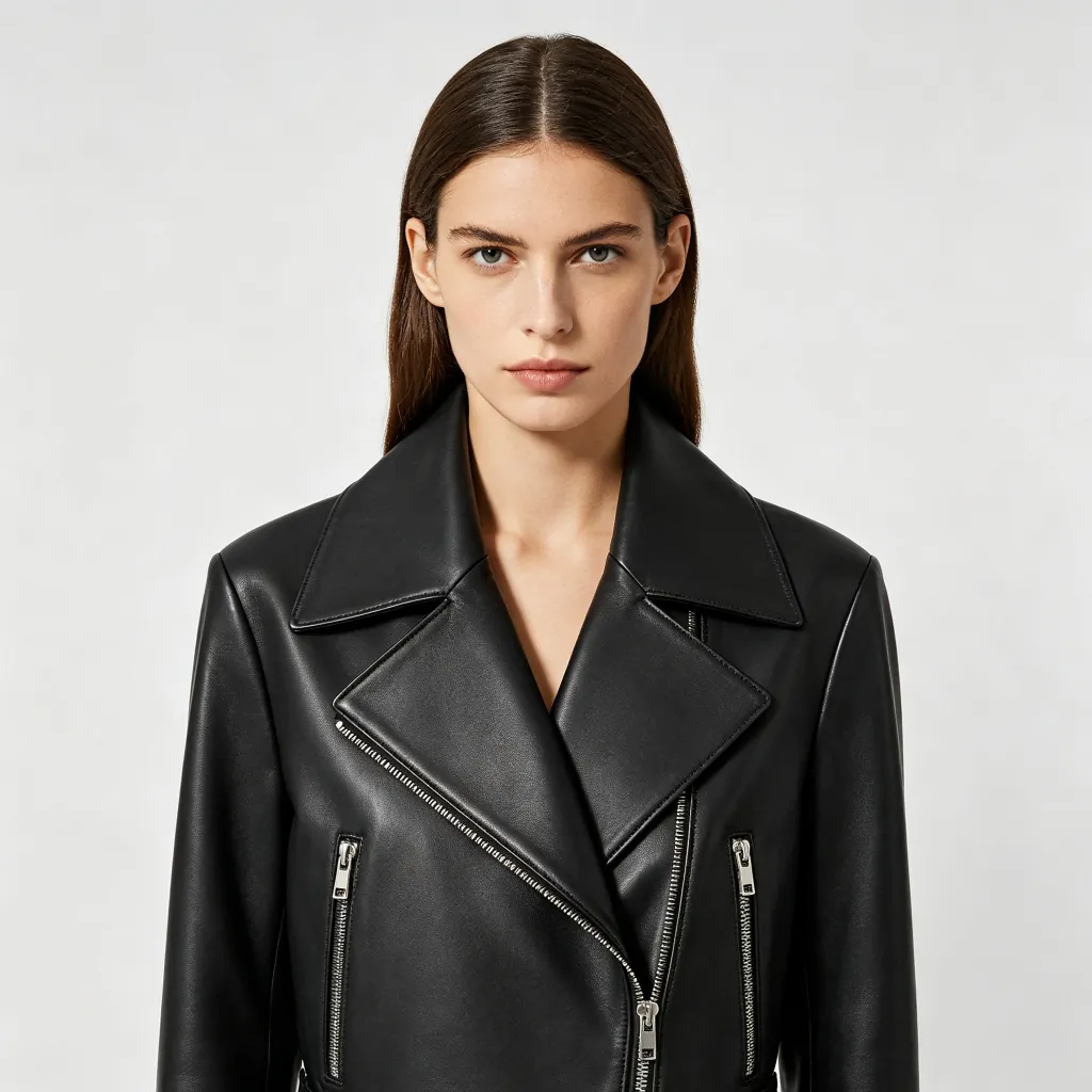 Black Leather Biker Jacket