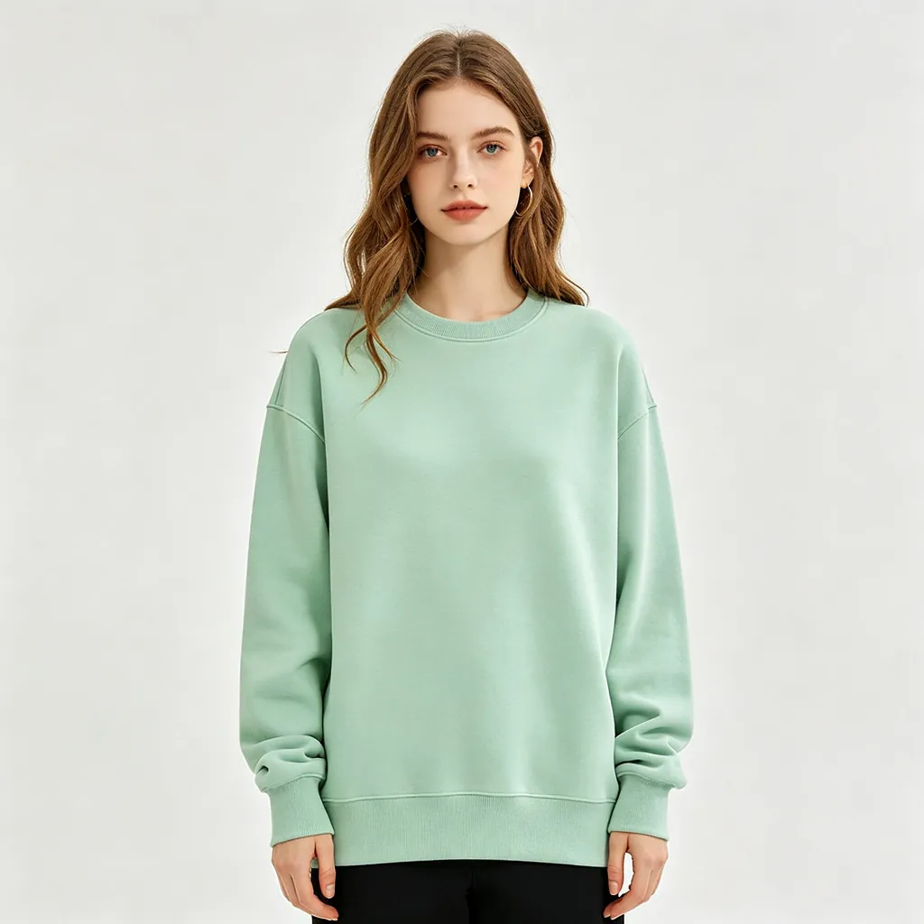 Mint Green Crew-Neck Sweatshirt