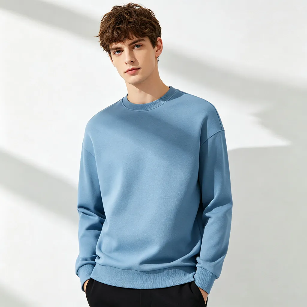Sky Blue Crew-Neck Sweatshirt
