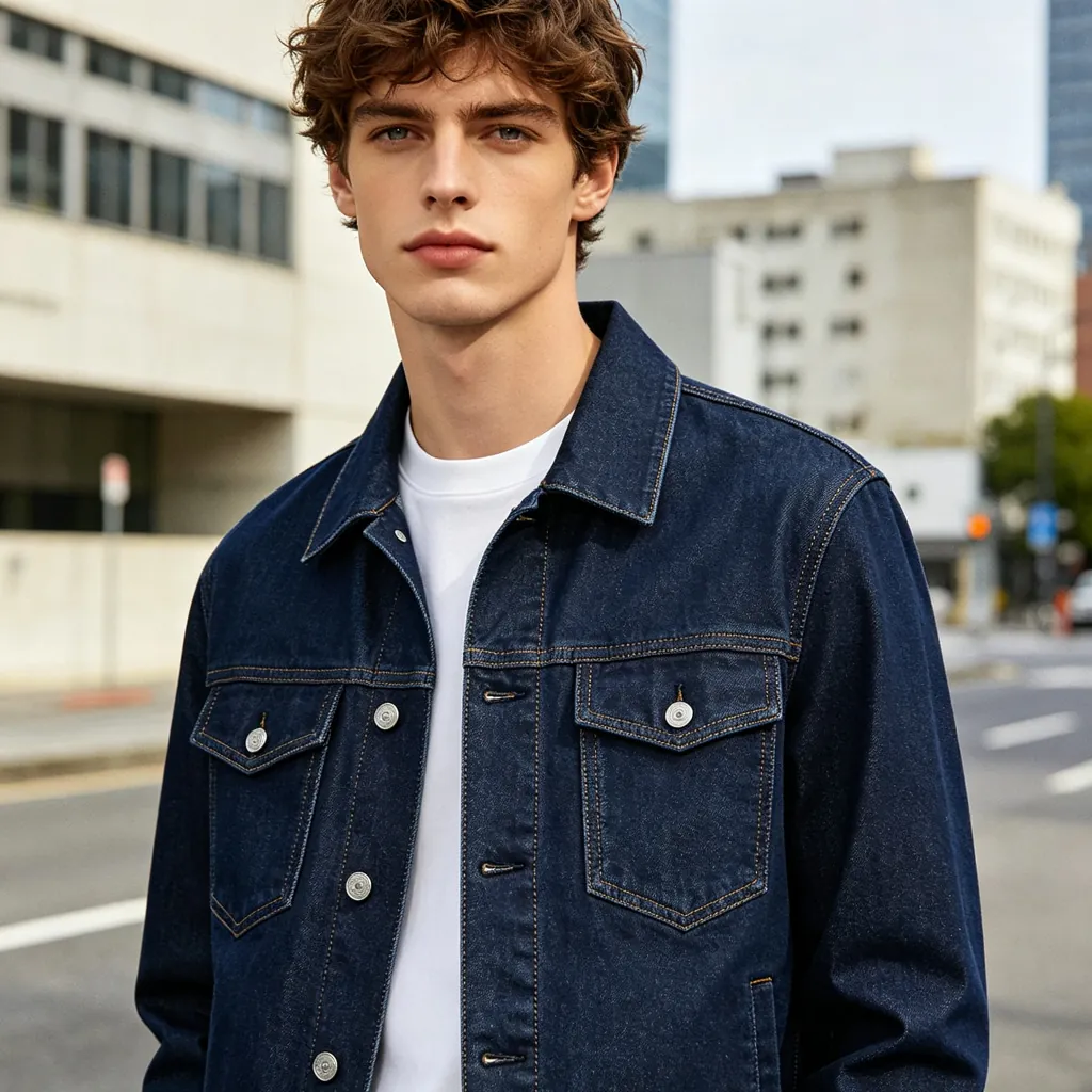 Deep Blue Denim Jacket