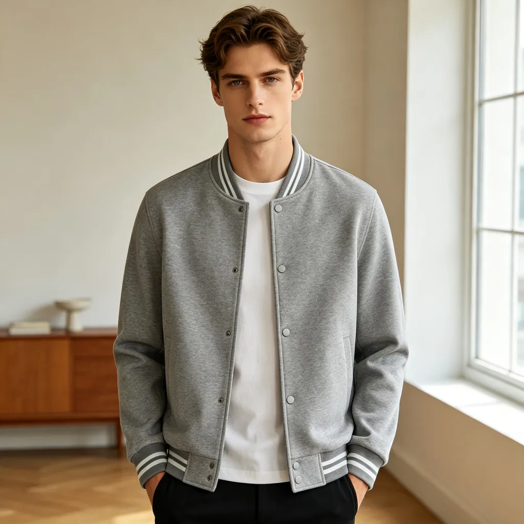 Gray Varsity Jacket