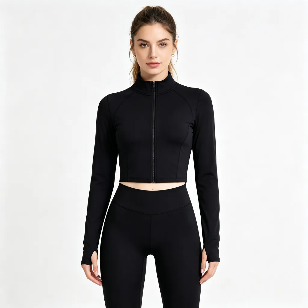 Black Cropped Leggings Active Set