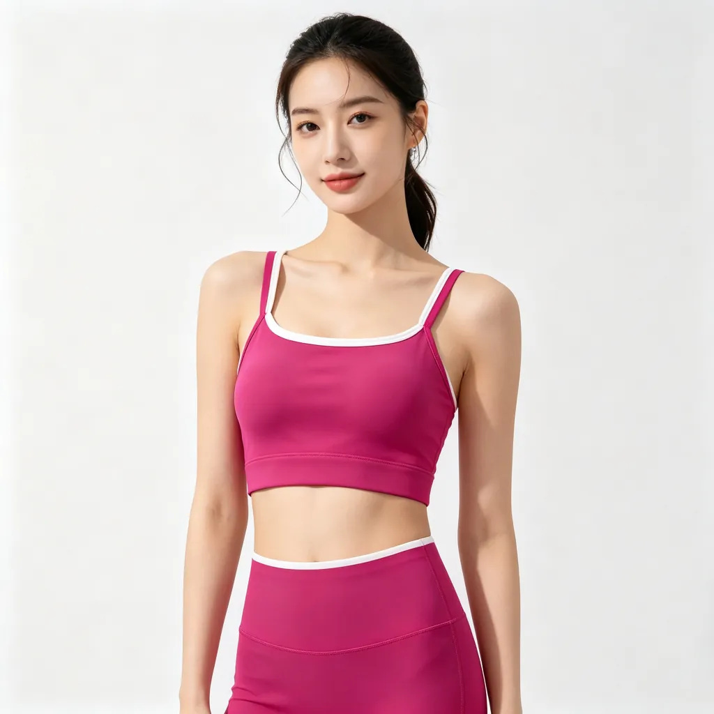 Magenta Camisole and Shorts Active Set