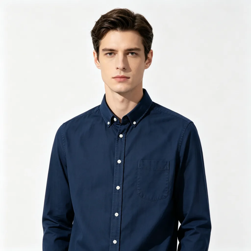 Navy Long-Sleeve Shirt