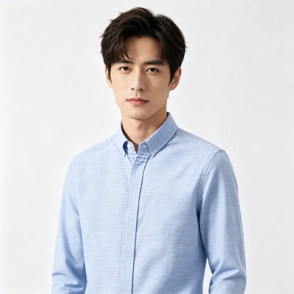Light Blue Long-Sleeve Shirt