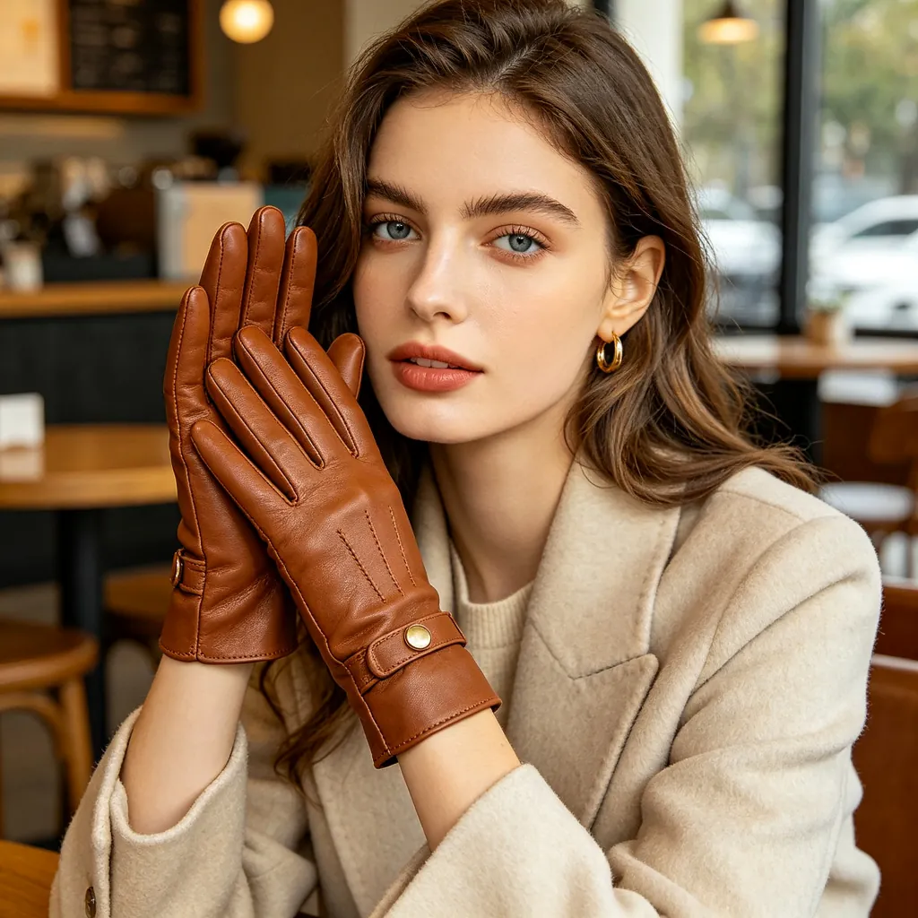 Brown Leather Gloves