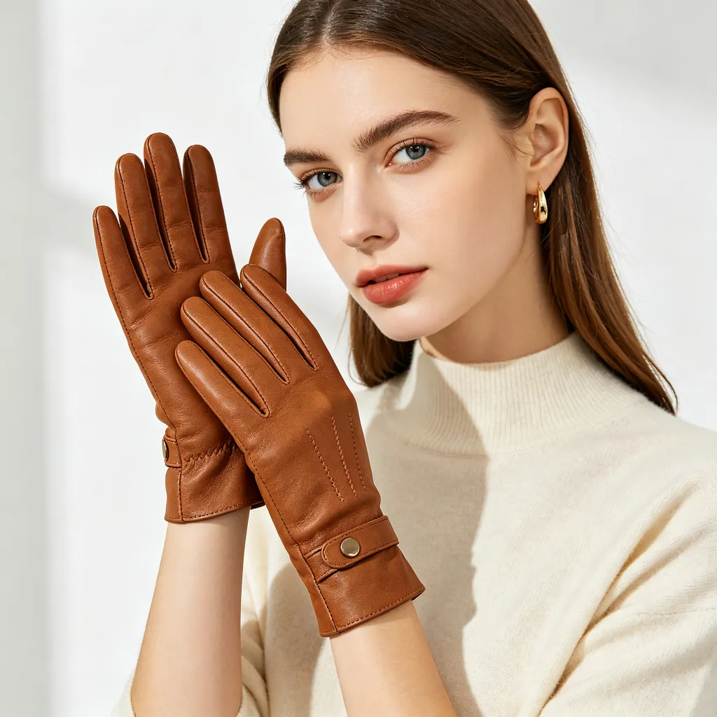 Brown Leather Gloves