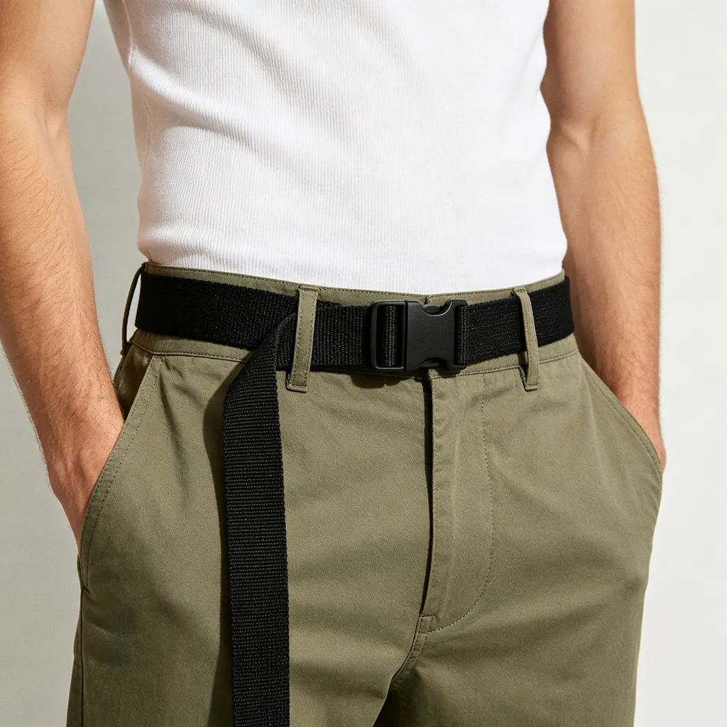 Black Canvas Belt