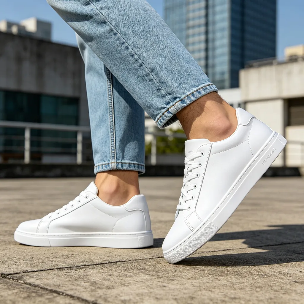 White White Leather Sneakers