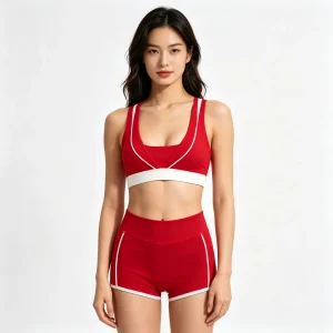 Red Racerback and Shorts Active Set