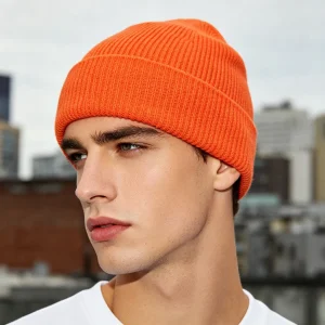 Orange Knit Beanie