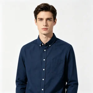 Navy Long-Sleeve Shirt