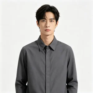 Dark Gray Long-Sleeve Shirt