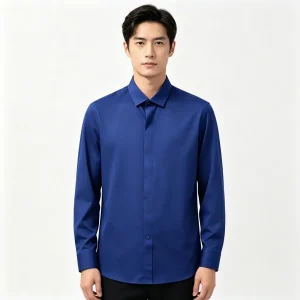 Royal Blue Long-Sleeve Shirt