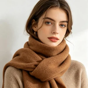 Brown Wool Scarf