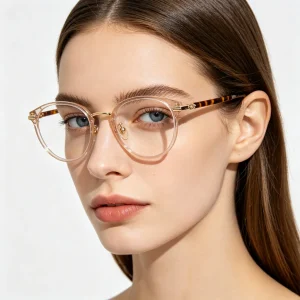 Clear Round Frame Optical Glasses
