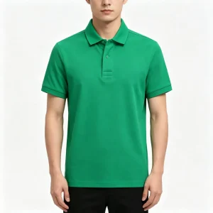 Emerald Green Collared Polo Shirt