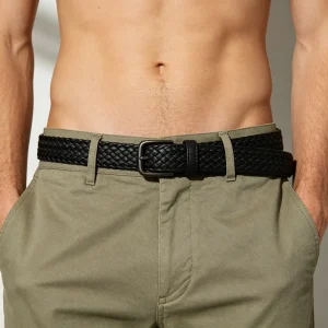 Black Woven Belt