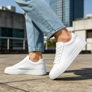 White White Leather Sneakers