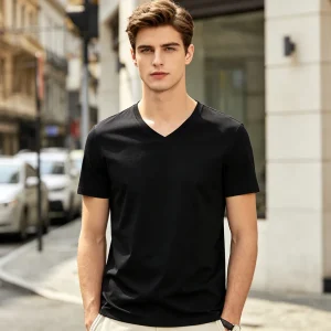 Black V-Neck T-Shirt