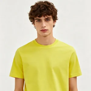 Bright Yellow Crew-Neck T-Shirt