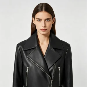 Black Leather Biker Jacket