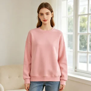 Pink Crew-Neck Sweatshirt
