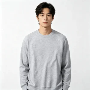 Heather Gray Crew-Neck Sweatshirt