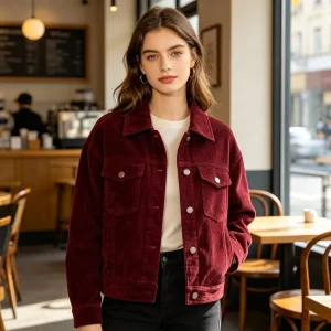Burgundy Corduroy Jacket