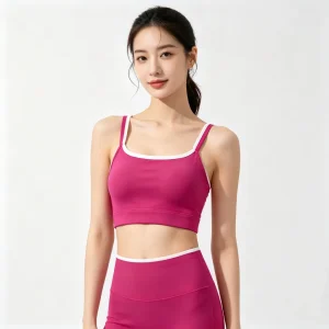 Magenta Camisole and Shorts Active Set